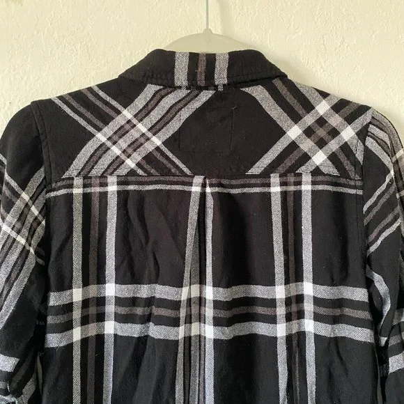 Rails Womens Shirt Button Down Plaid Black Size XS Long Sleeves Casual Soft Top - Picture 7 of 11